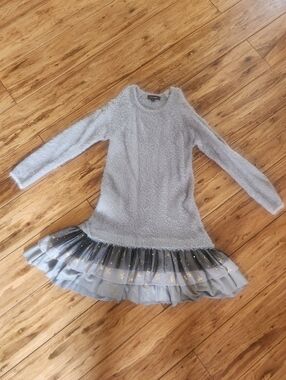 Imoga Long Sleeve Plush Dress 5T Girls